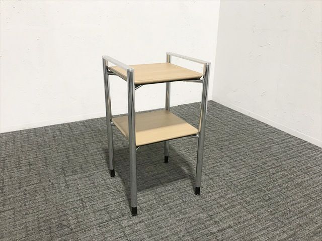 電話台 インターレイス オカムラ 木目調プレーン