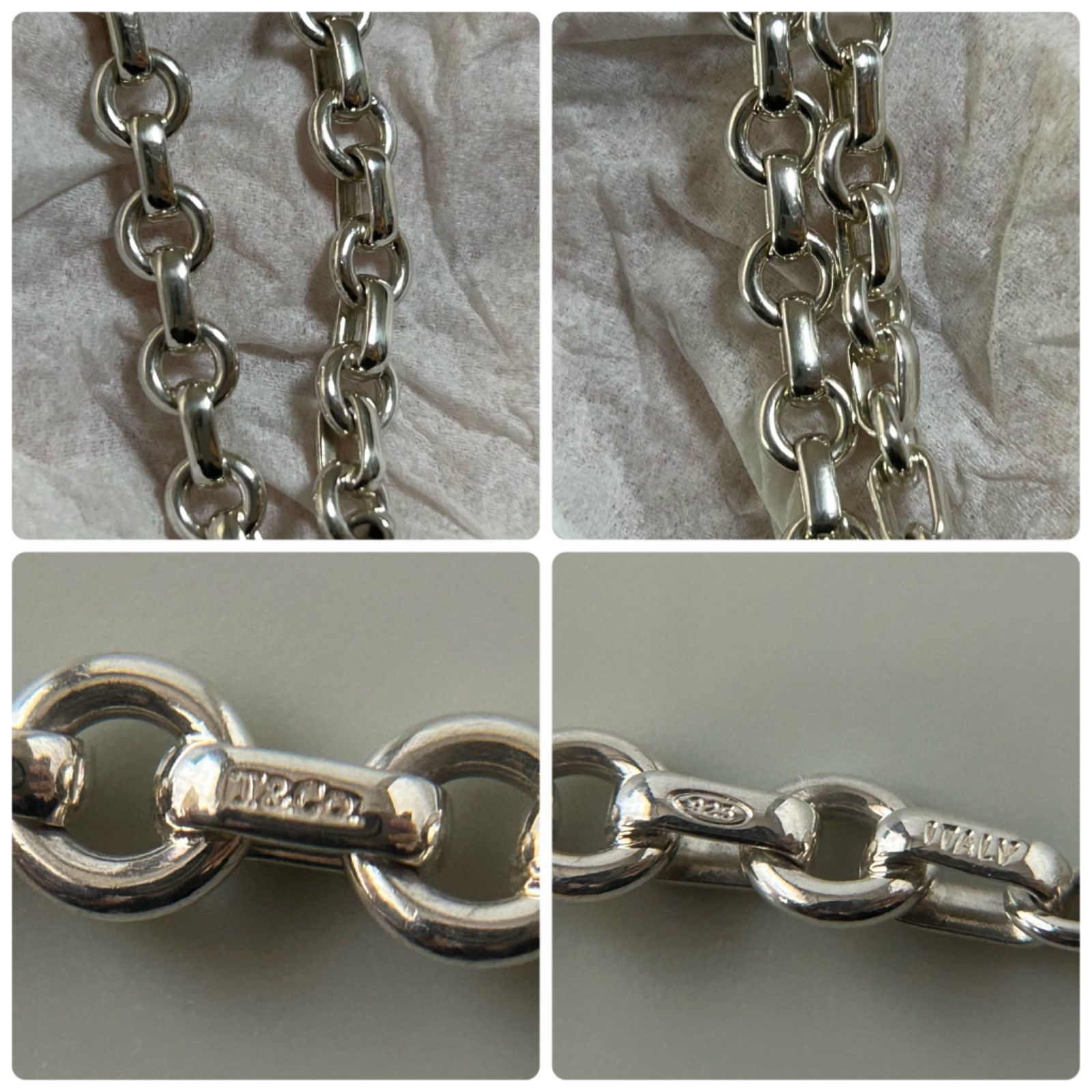 ティファニー ブレスレット ドーナツ リンク チェーン AG925