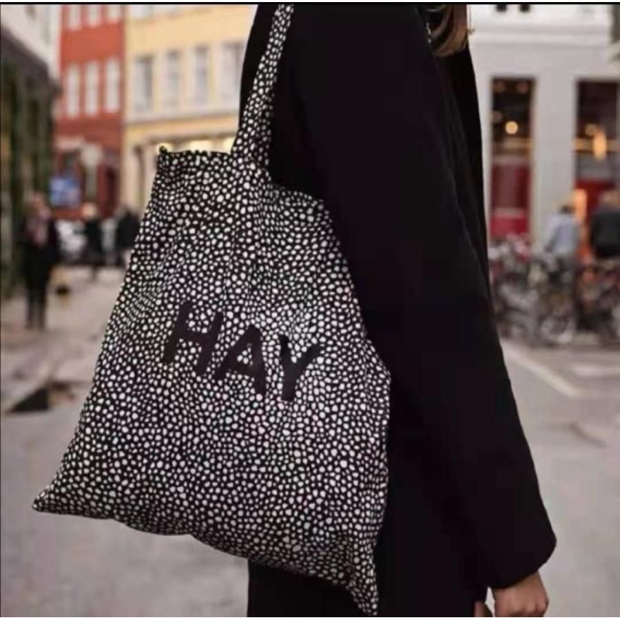 HAY デンマーク トートバッグ ドット チェック エコバッグ ストライプ カバン バッグ BAG ヘイ かばん