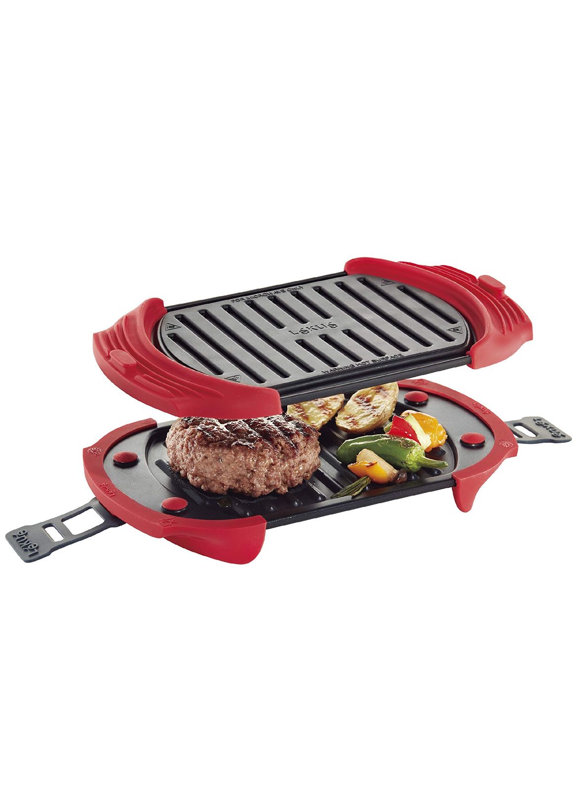 ルクエ Lekue 電子レンジ調理用品 電子レンジ グリル調理 レシピ付き マイクロウェーブグリル Lekue 日本正規販売品 ブラック マイクロウェーブグリル