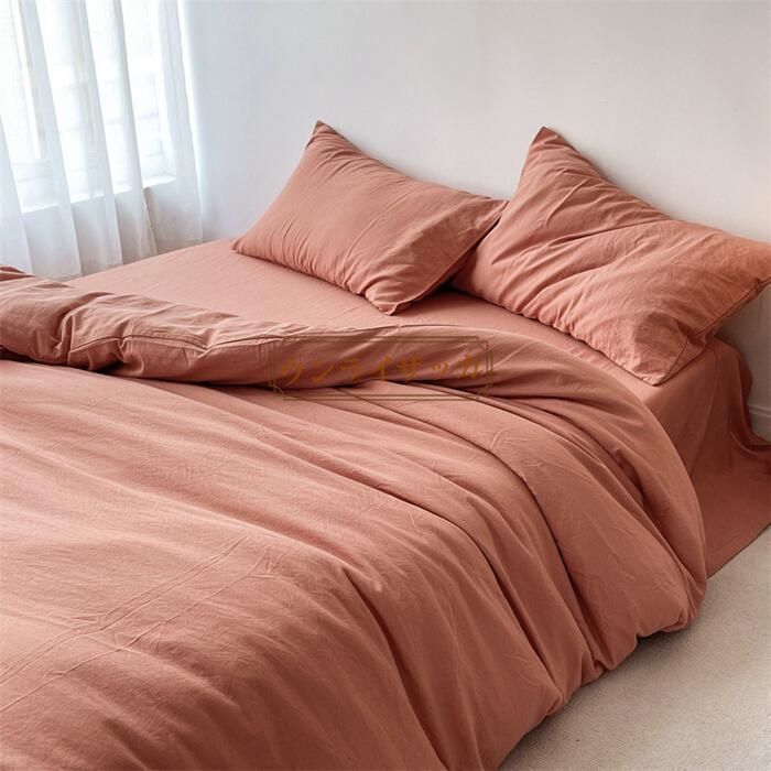 バカ売れ布団カバー 　セミダブル4点、ダブル4点セット 布団カバー 4点セット セミダブル シアサッカー加工 姫系 フリル付き