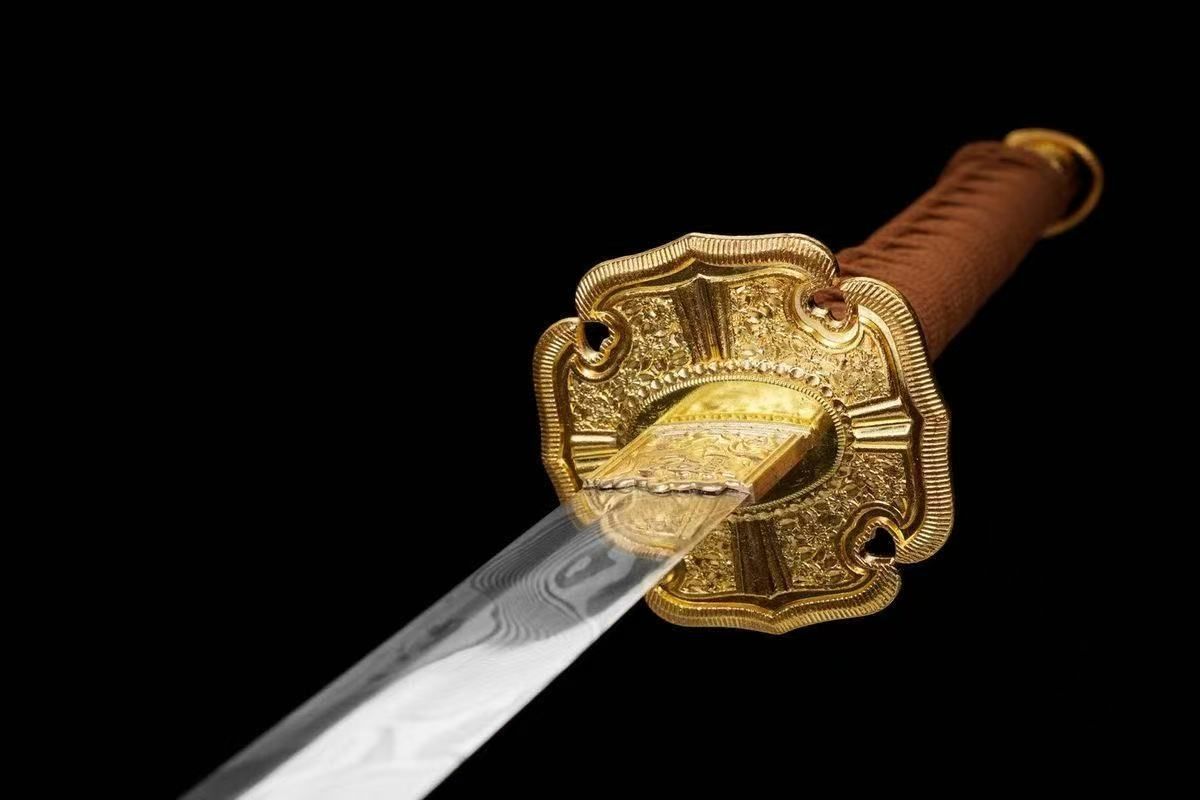 模造刀、 美術品 刀 約103cm 金色装飾付き