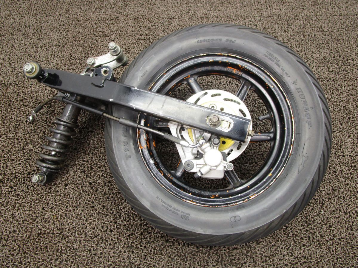 エイプ100 リア足廻りASSY U153 ディスク化に HC07 リアサス キャリパー スプロケット ホンダ HC07E Ape キャブ車 動画有 12V