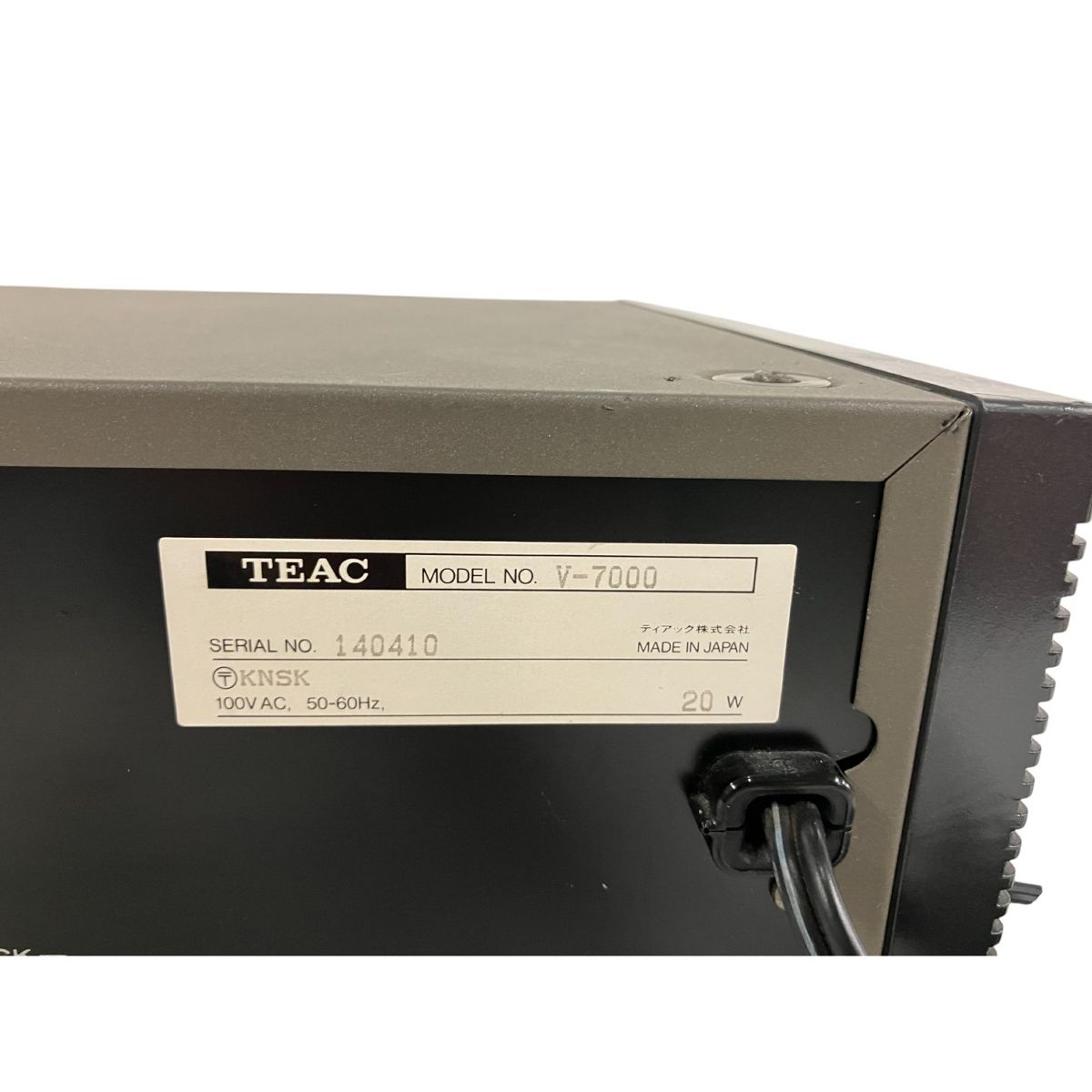【美品☆動作確認済】TEAC ティアック カセットデッキ V-7000 TEAC V-7000 カセットデッキ ティアック - メルカリ