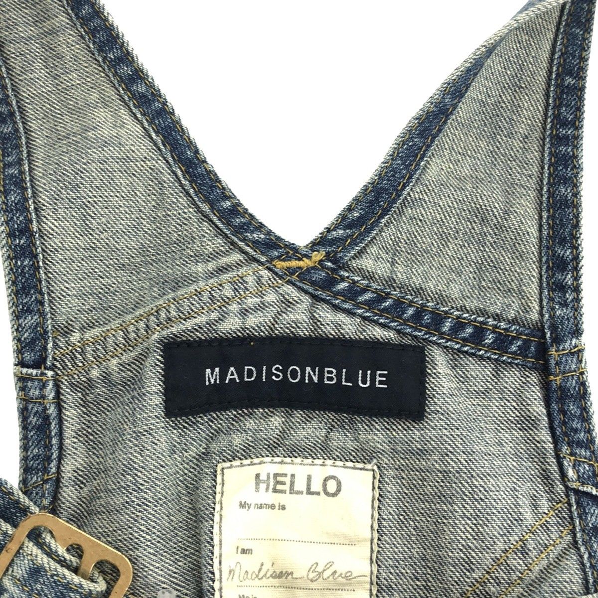 MADISON BLUE マディソンブルー BIBALL FLARE ヴィンテージ加工デニム  