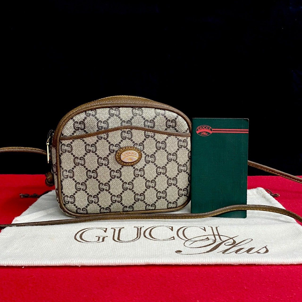 極 美品 GUCCI グッチ オールドグッチ ヴィンテージ グッチプラス ロゴ ...