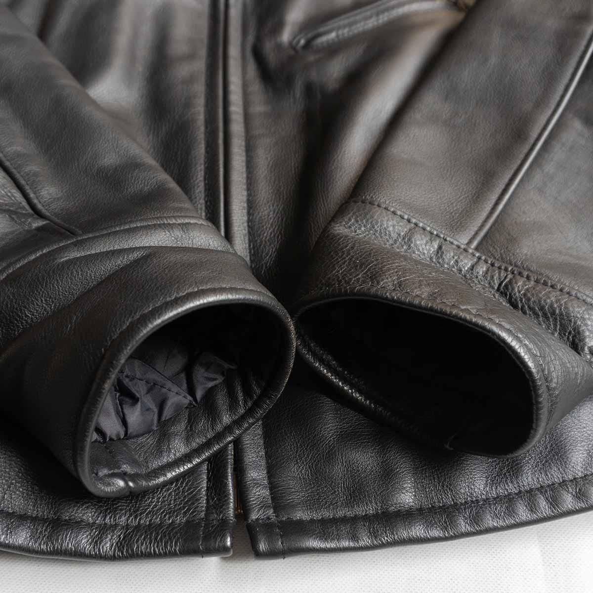 美品】SCHOTT【681/シングルライダースジャケット】40 襟 レザー