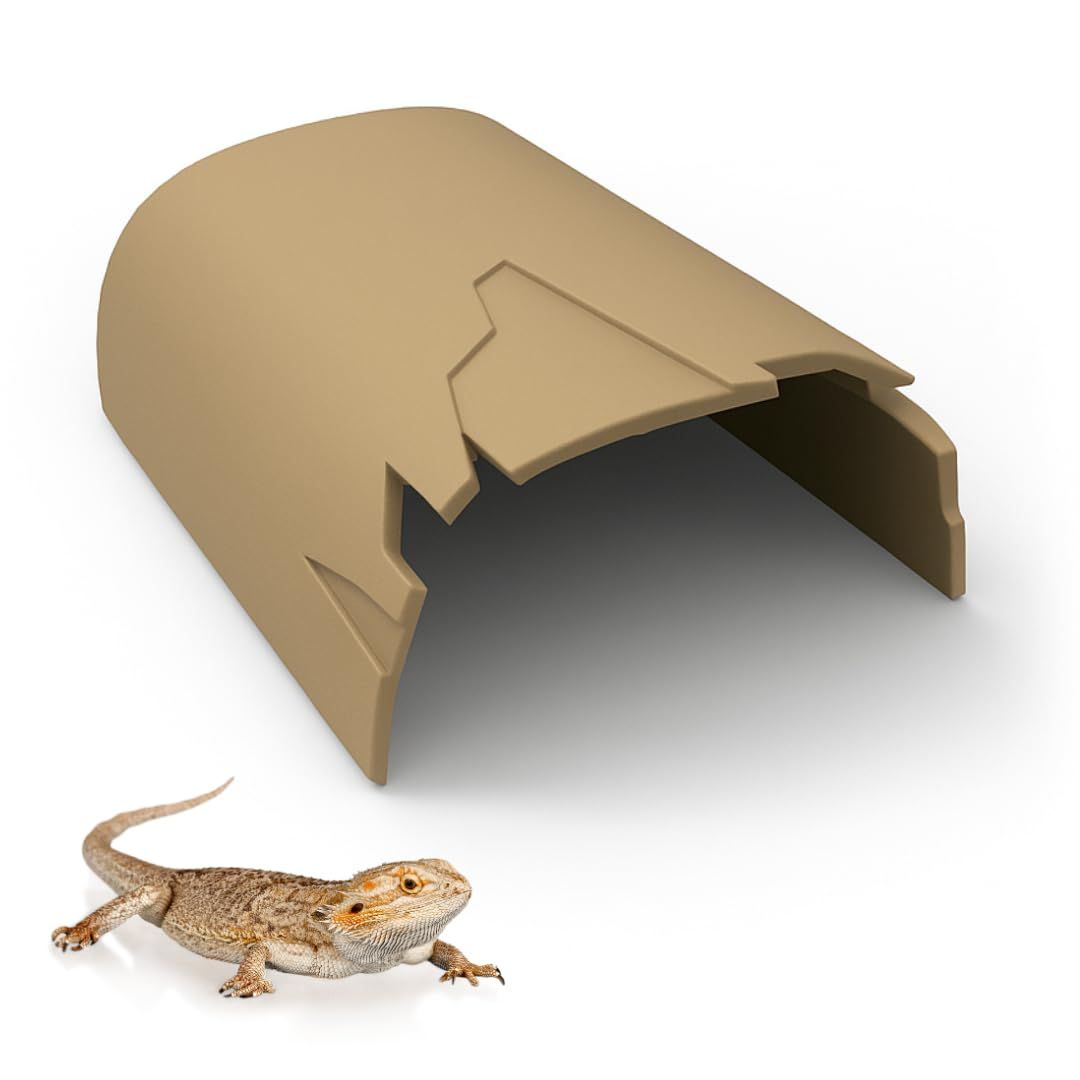 爬虫類用レイアウト用品 洞窟型装飾 新品 爬虫類シェルター 木の洞窟型【Lサイズ】両生類用シェルター 水槽