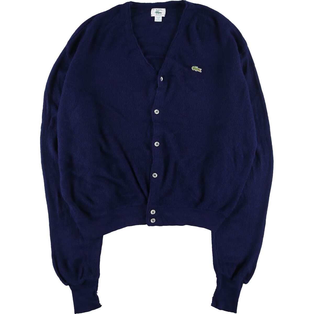 古着 80年代 ラコステ LACOSTE IZOD アクリルニットカーディガン USA製