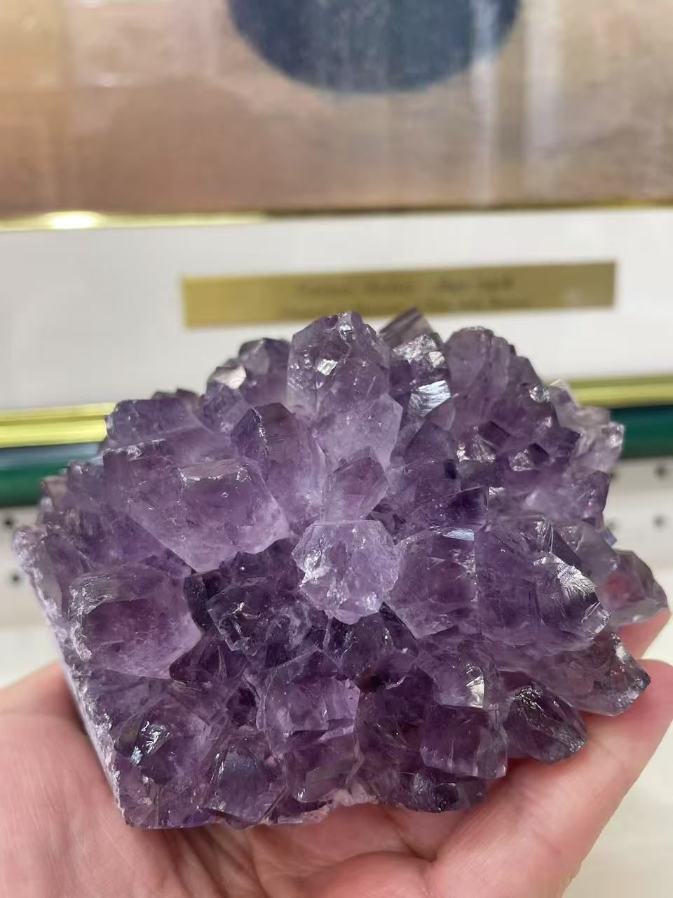 アメジスト ブラジル産 重さ688g 水晶クラスター