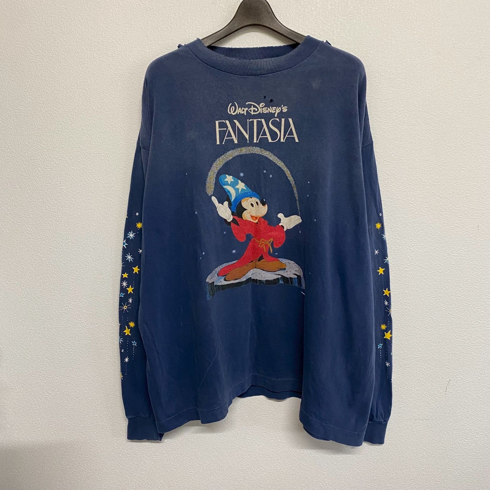 セントマイケル ファンタジア ディズニー 長袖Ｔシャツ サイズM SAINT Mxxxxxx Disney DNF_LS TEE FANTASIA Navy