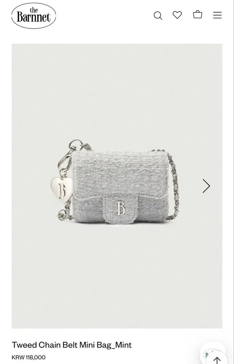 ザ バーネット ツイード チェーン ベルト ミニバック