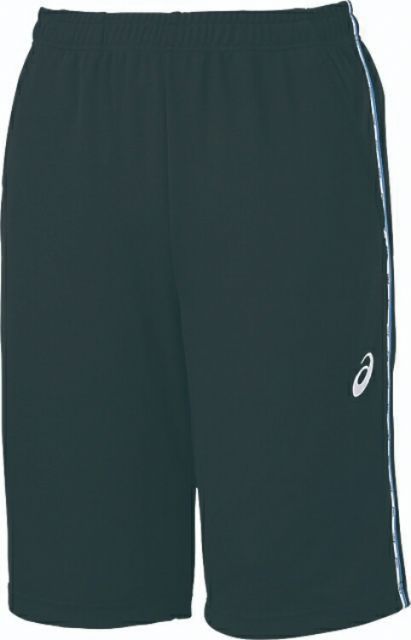 asics アシックス KNIT HALF PANTS BLACKxTURQUOISE XL XAT290 9042 | スポーツ メンズ XL 服 衣類 衣料品ウェア ウエア フィットネスウェア ボトムス ズボン ショートパンツ ハーフパンツ 吸汗速乾 抗菌