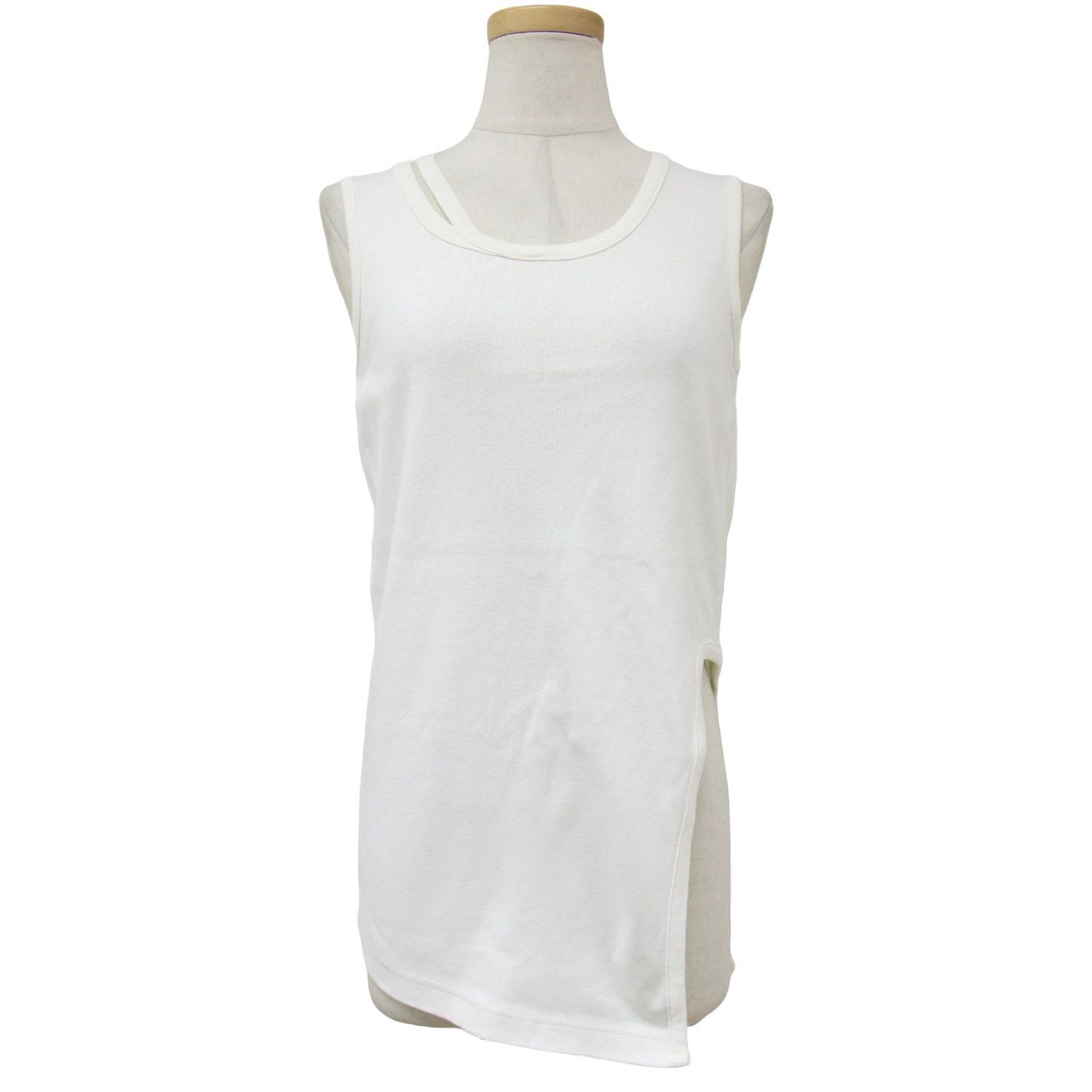 美品 Ujoh ウジョー タンクトップ ホワイト 白 サイズ:2(M) 23春夏 