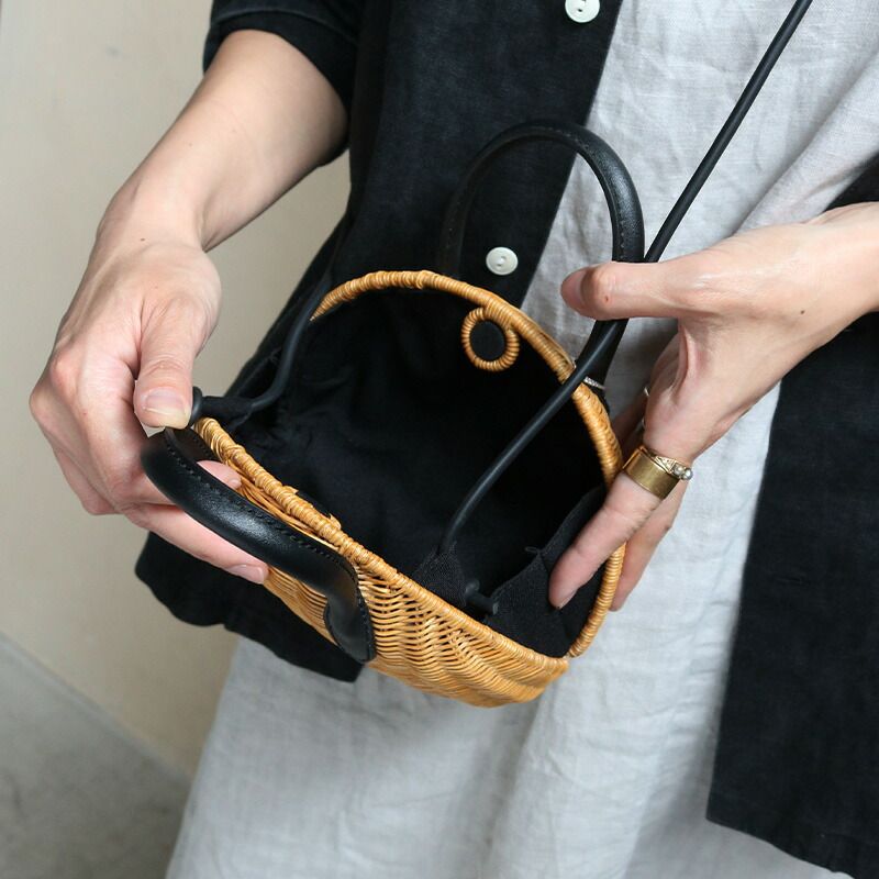 【新品・未使用・タグ付き】odds カゴバック odds かごバッグ ARAROG LID BAG（S） – ハナトツキ interior
