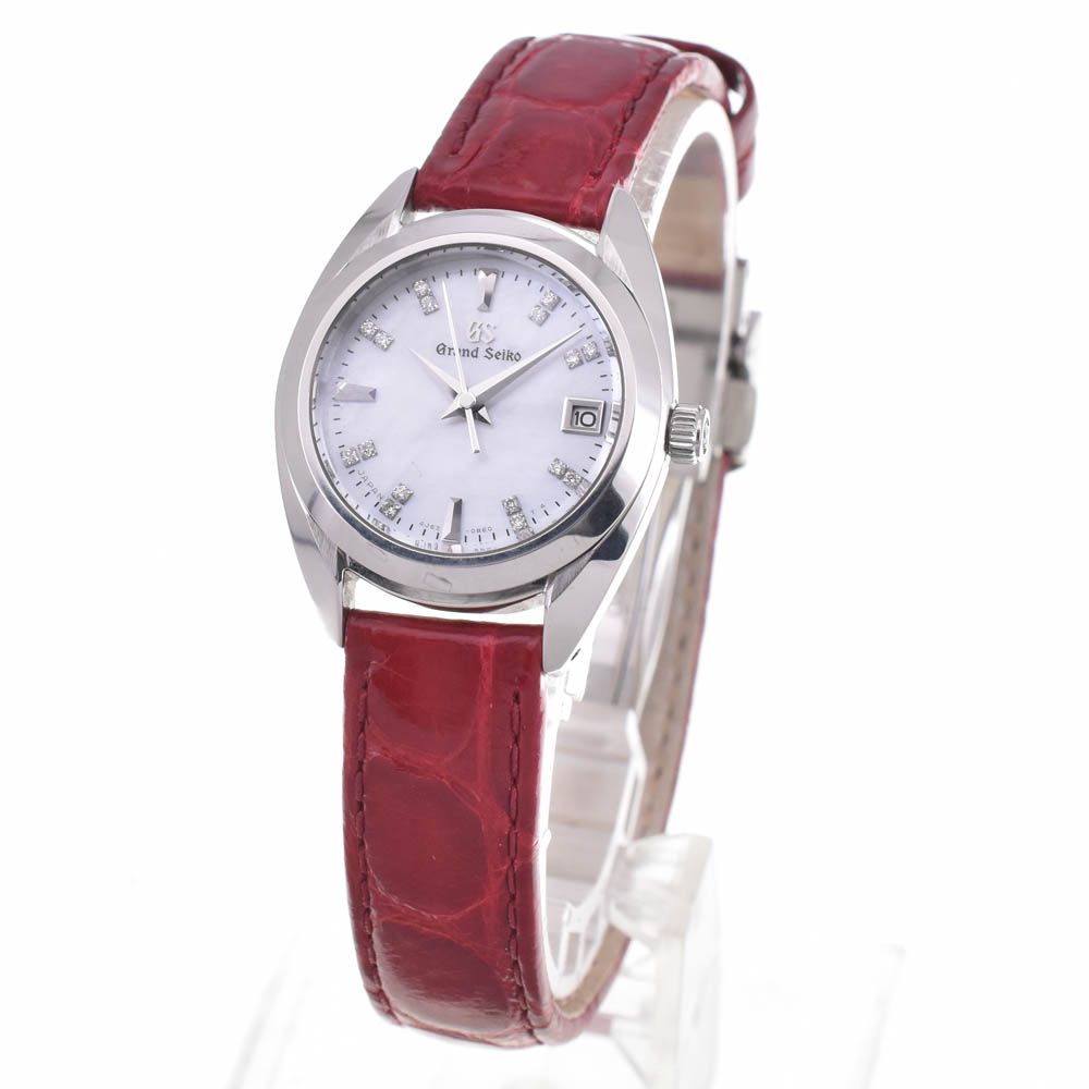 セイコー SEIKO 4 J 52 0 AC STGF 287 GS エレガンス 16 P ダイヤモンド クォーツ レディース 箱 保証書付き L 143050