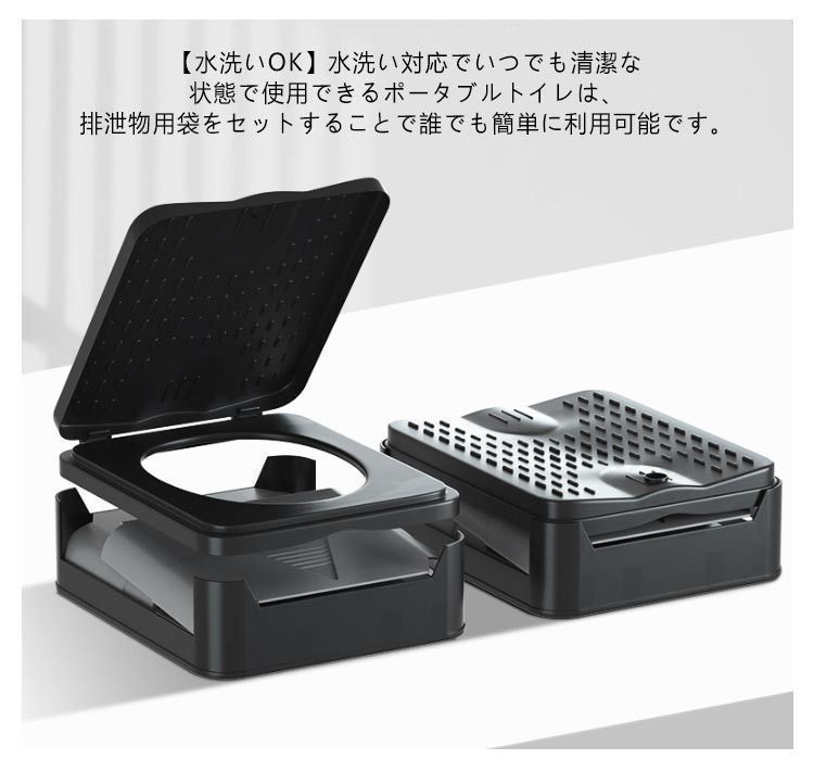 防災・アウトドアに！折りたたみ簡易トイレ7点セット 防災士監修】簡易トイレ 折りたたみ ポータブルトイレ 防災
