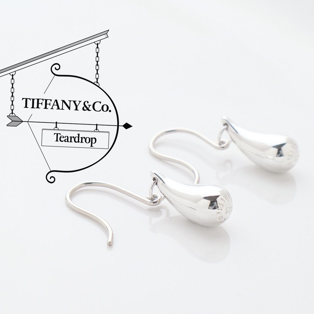 Tiffany ラージオープンティアドロップピアス 希少美品 | www