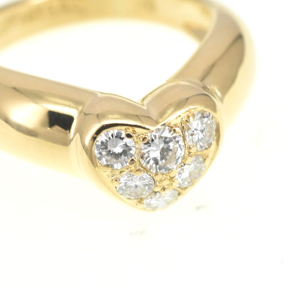 ティファニー TIFFANY&Co. ハート パヴェ ダイヤリング サイズ44