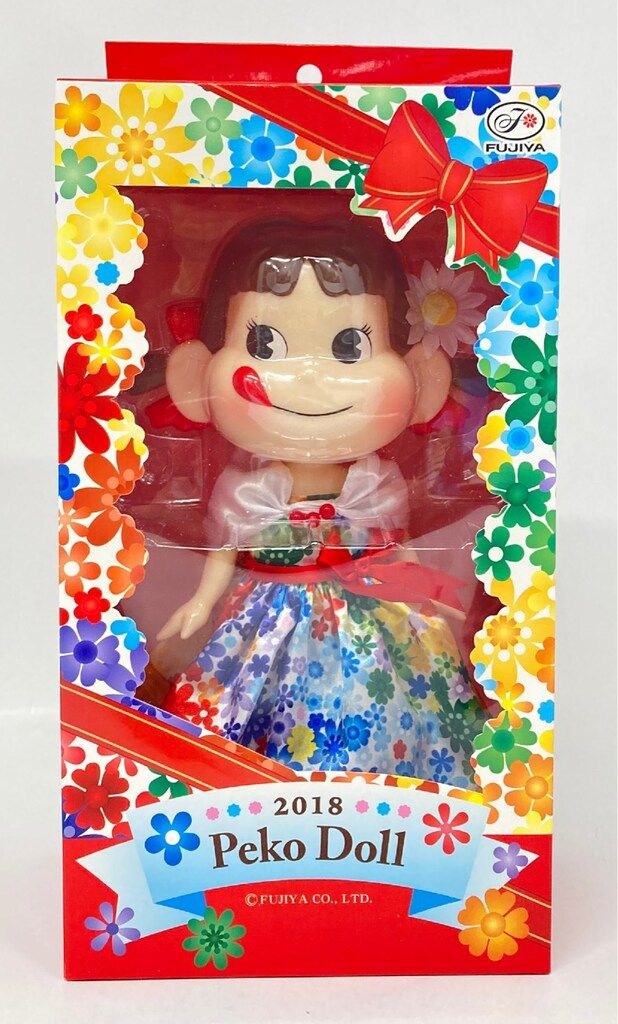 不二家 人形/ペコちゃん 2018ペコドール フラワードレスペコちゃん