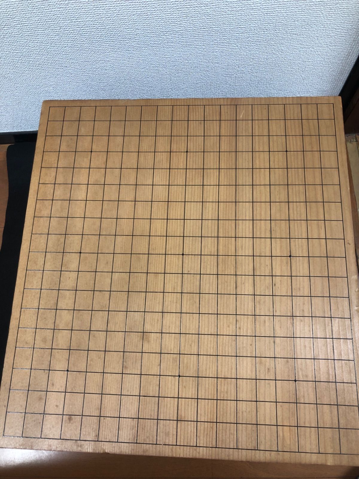 囲碁セット 5寸脚付き碁盤(縦約46×横約 42cm)樹脂製