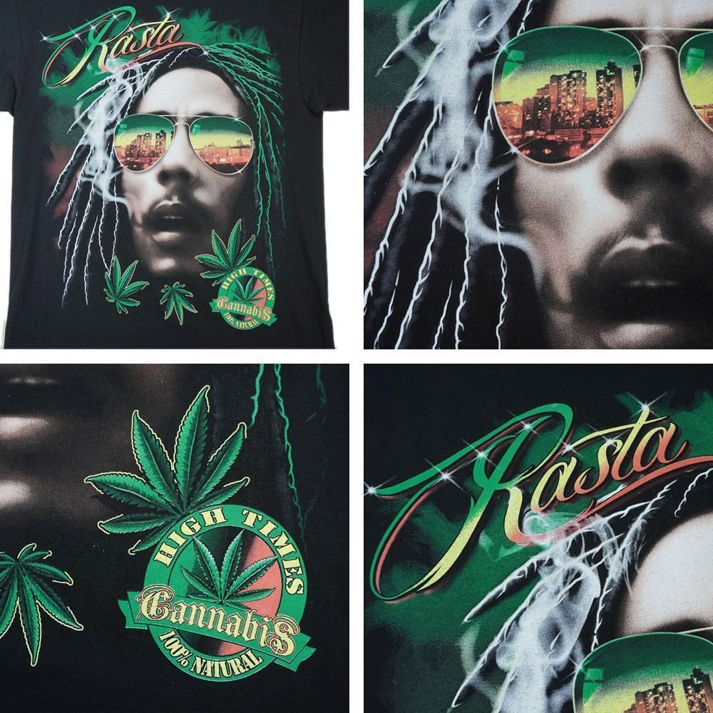 カンナビス大麻マリファナウィードラスタレゲエ両面プリント