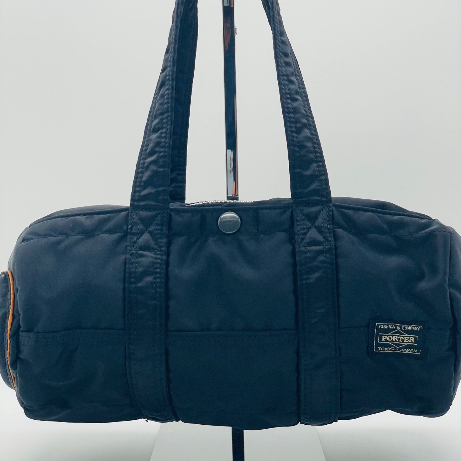 ポーター タンカー ミニボストン ドラムバッグ ブラック ナイロン