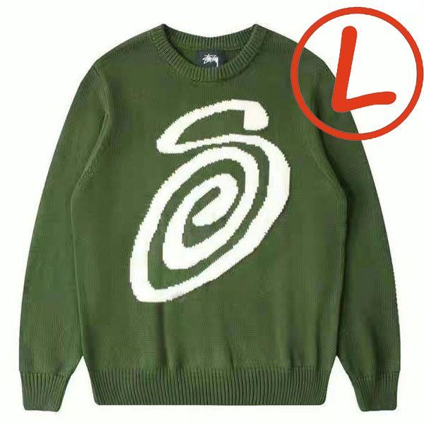 新品 STUSSY CURLY SWEATER ニットセーター Lサイズ - メルカリ