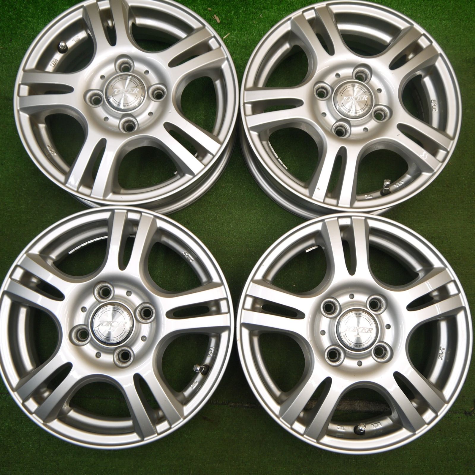 4本価格 JOKER weds ジョーカー ウェッズ 13インチ ホイール 13×4.00B PCD100|4H 5041802Hホ
