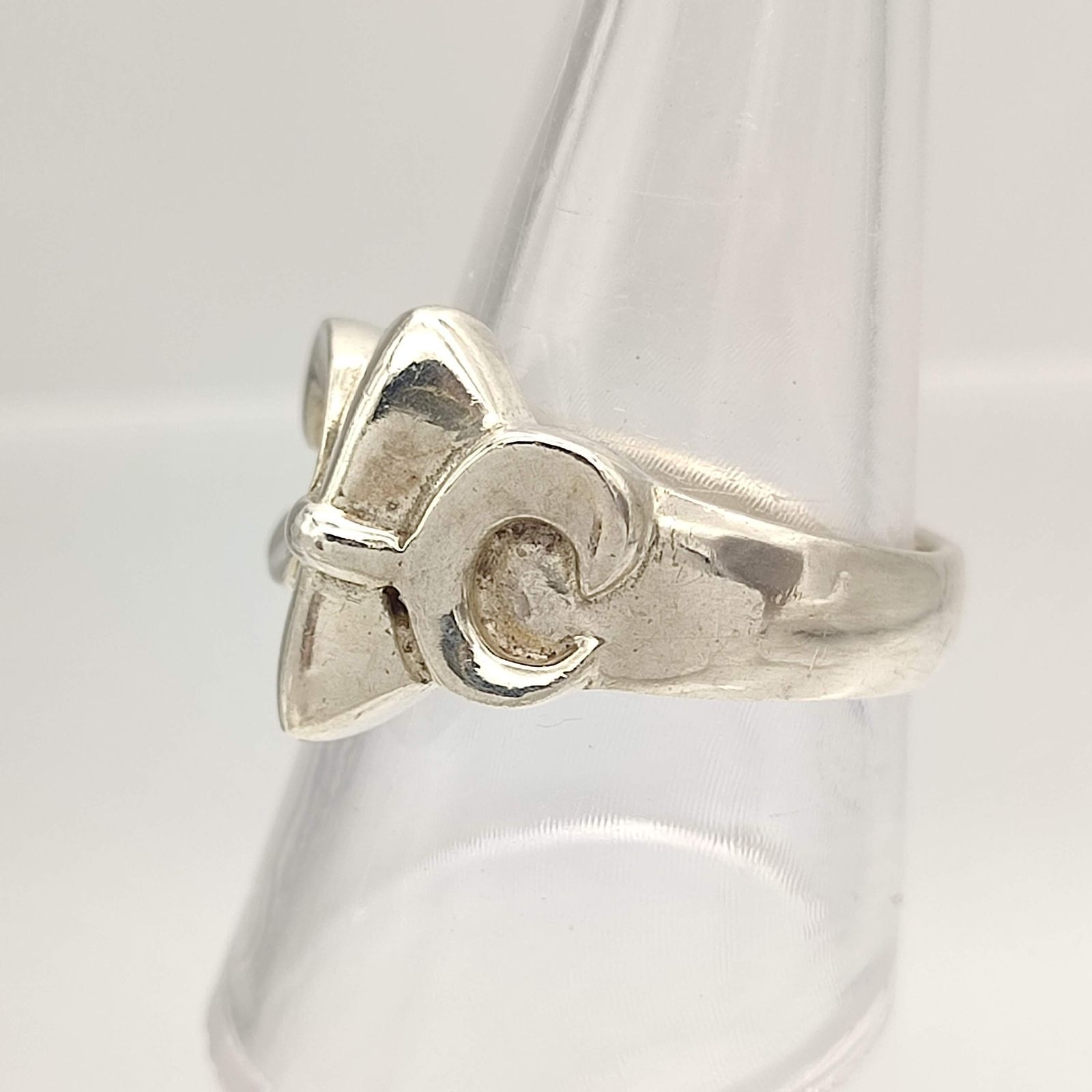 美品】ユリの紋章リング フレア SILVER シルバー925 18号 - メルカリ