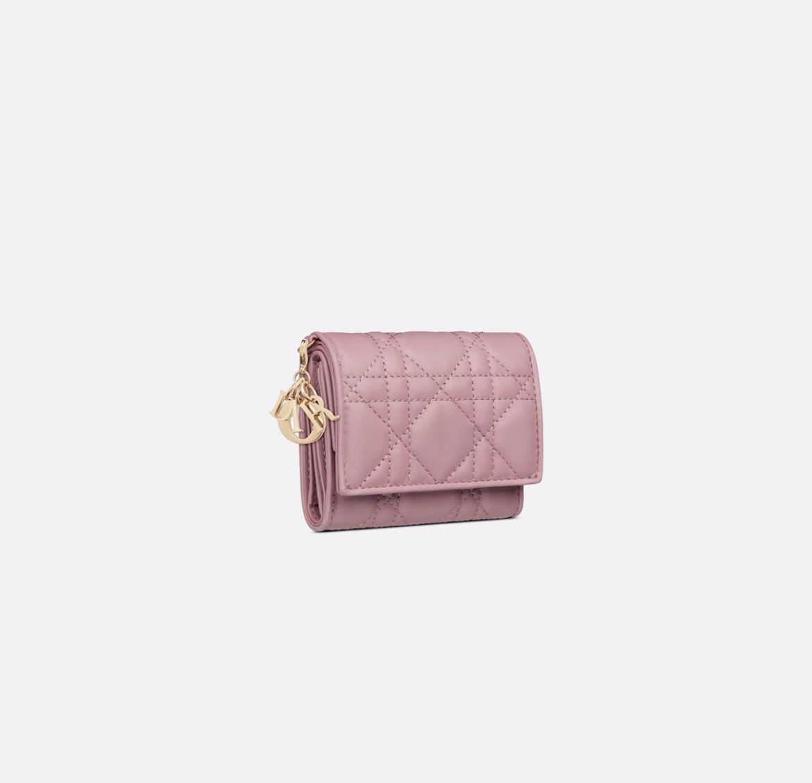 新品 Christian Dior ディオール LADY DIOR ロータスウォレット 財布