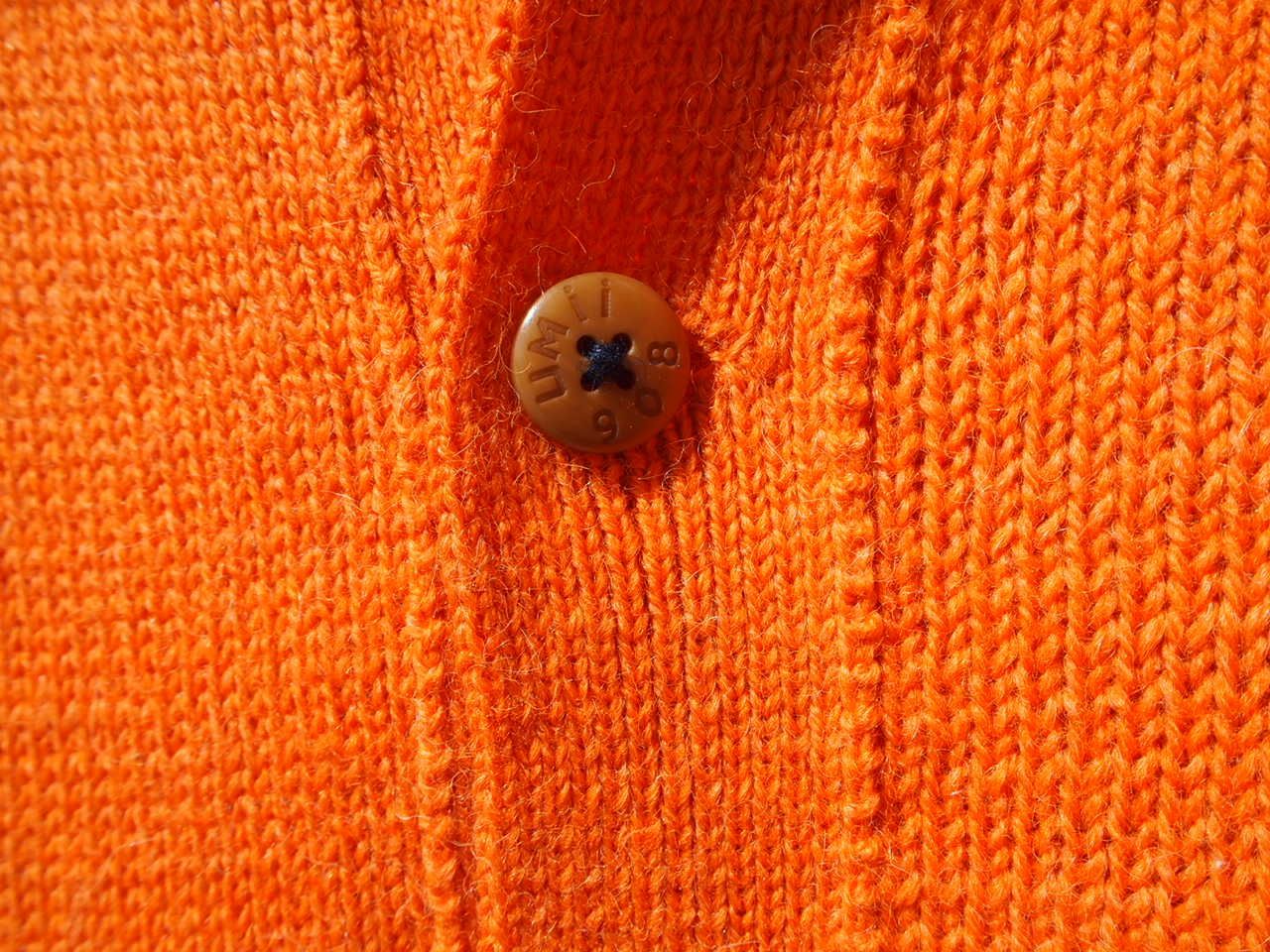 【美品】45rpm ウール × アルパカ ニット カーディガン 60's Parker OF VIENNA アルパカ ニット カーディガン