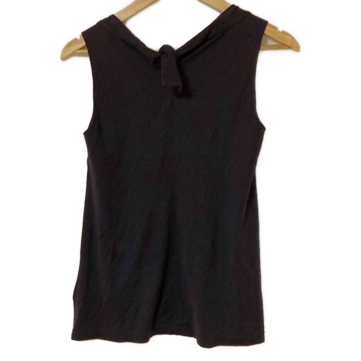 Burberry Blue Label バーバリーブルーレーベル ノースリーブカットソー サイズ38 M レディース - ダークネイビー×白