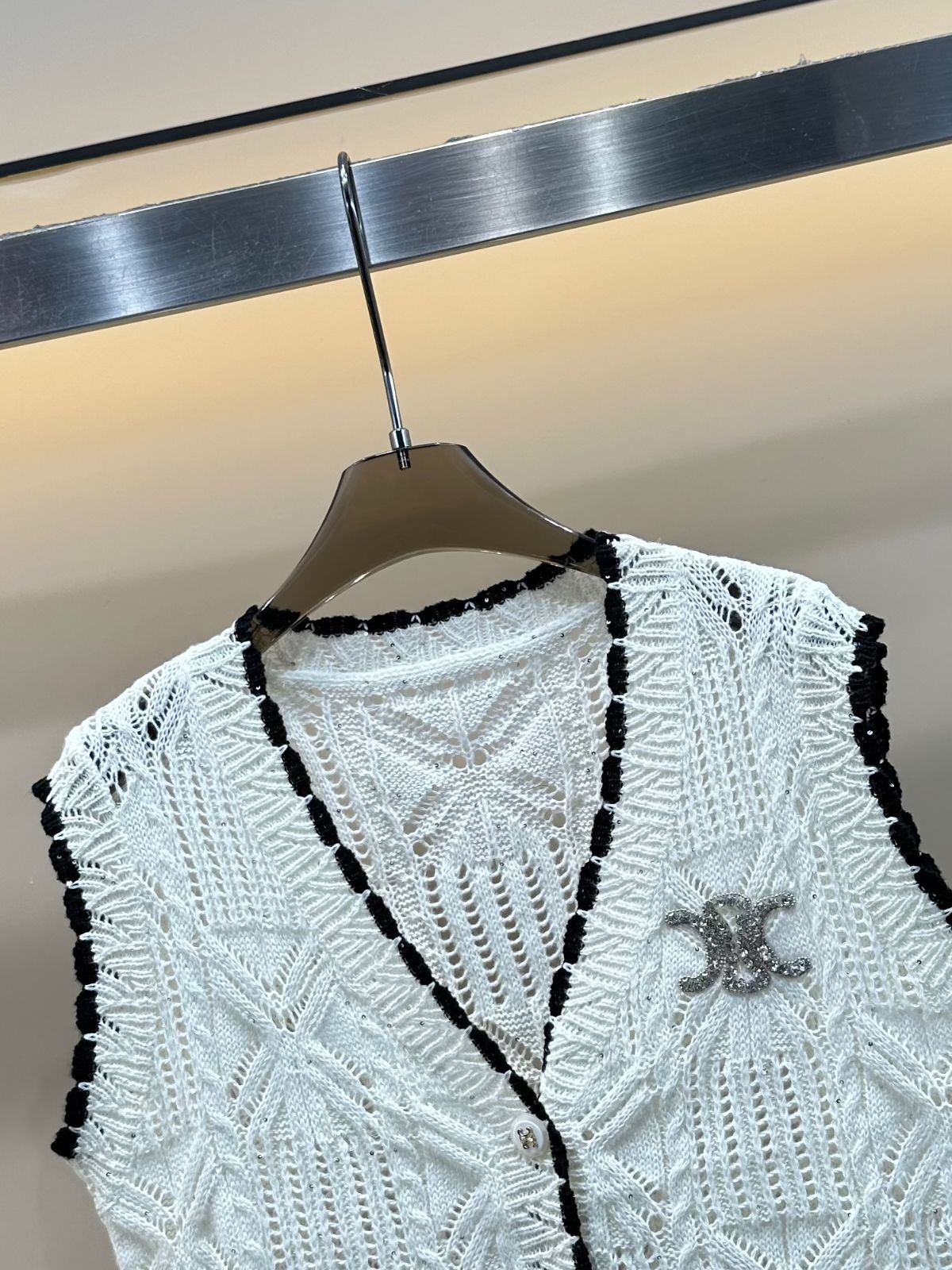 今日特価】Celine 25 夏季 工芸デザイン ニットベスト-1 - メルカリ