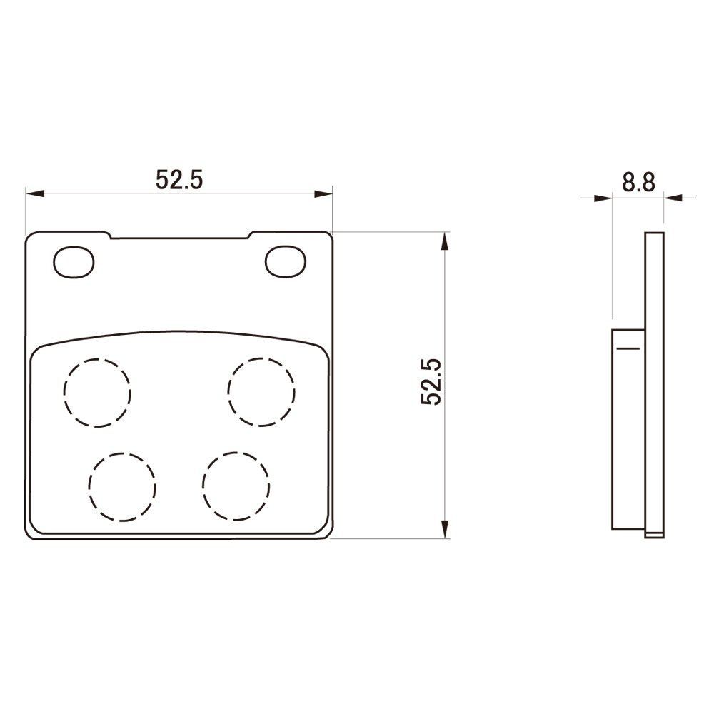 売り切れ DAYTONA（デイトナ） 【メーカー在庫あり】 79825 ブレーキパット 赤