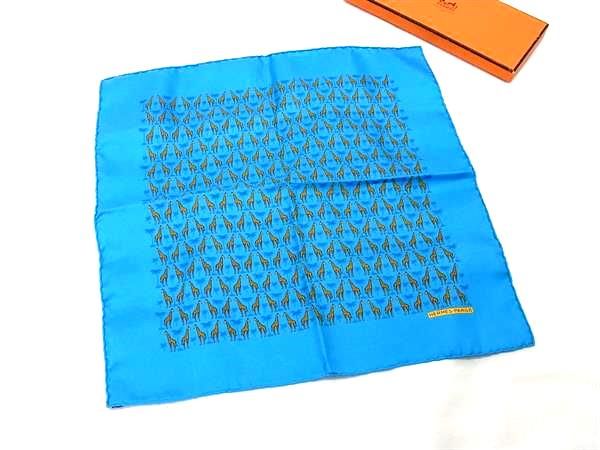 ❤未使用品❤カレ45 Maillons Parade ブルー エルメス スカーフ ❤未使用品❤カレ45 Maillons Parade ブルー エルメス スカーフ