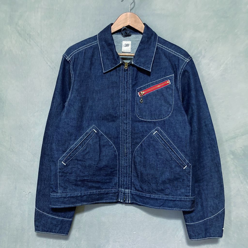 Scye BASICS サイベーシックス DENIM ZIPUP WORK JACKET デニム ワークジャケット size.38 (M) インディゴ  - メルカリ