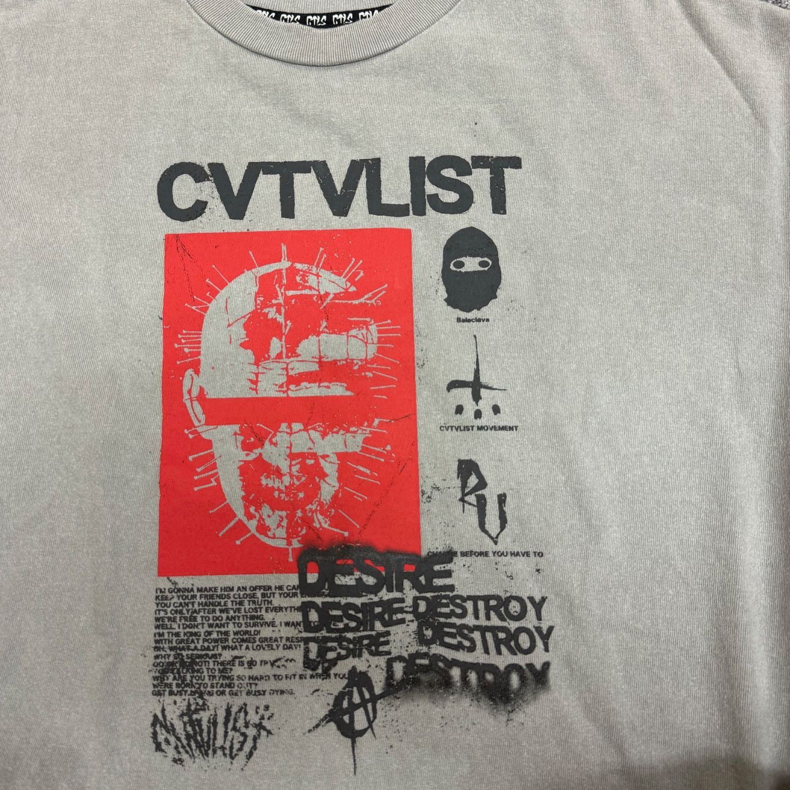 定価30800円 美品 CVTVLIST CTLS I BRUTAL LONGSLEEVE TEE プリント 