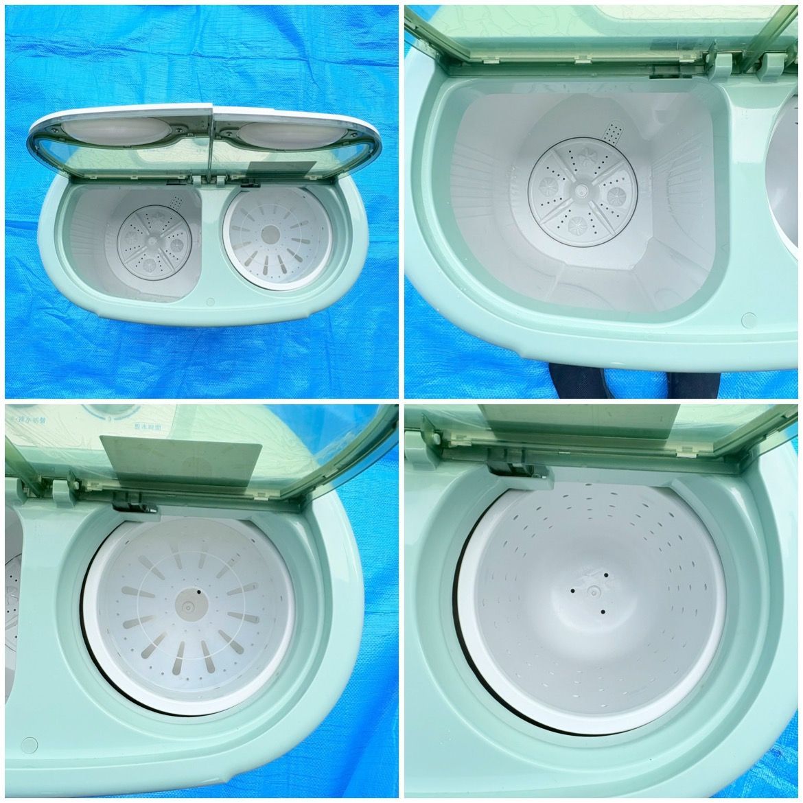 ❗️✨美品ミニ洗濯機✨❗️】アルミス 2槽式小型洗濯機 AST-01 晴晴