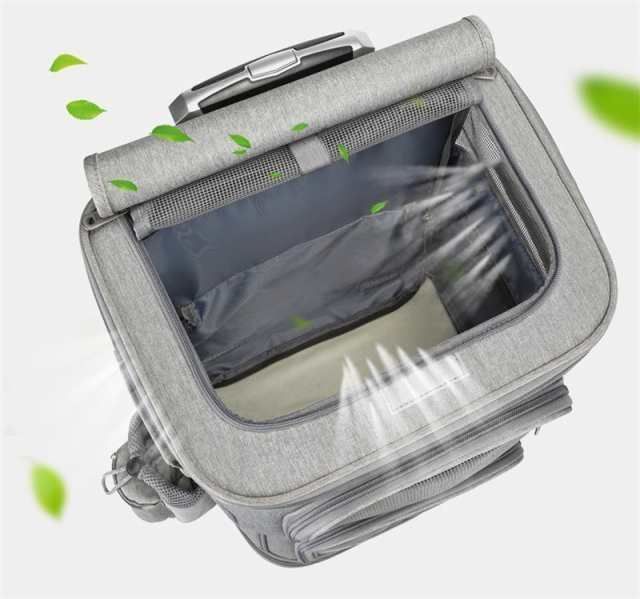 キャリーバッグ犬ペットキャリーケース2匹メッシュ小型犬リュックキャリーバッグキャスター付き犬猫2層中型犬