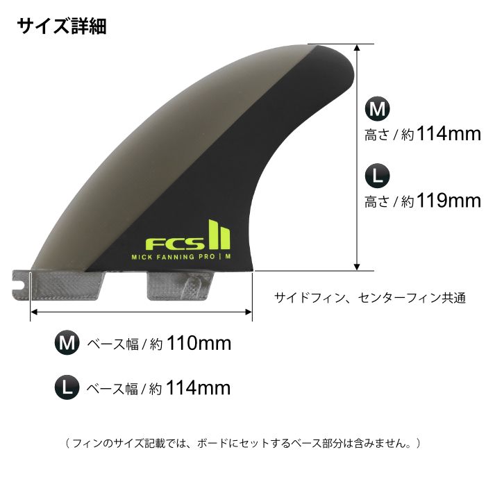 FCS2 FIN フィン トライフィン ミックファニング MF (MICK