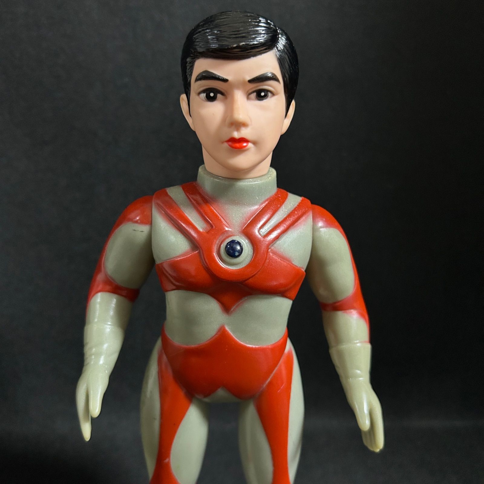 ブルマァク ウルトラマンエース A ソフビ 面取れ 面替え 当時物 希少品