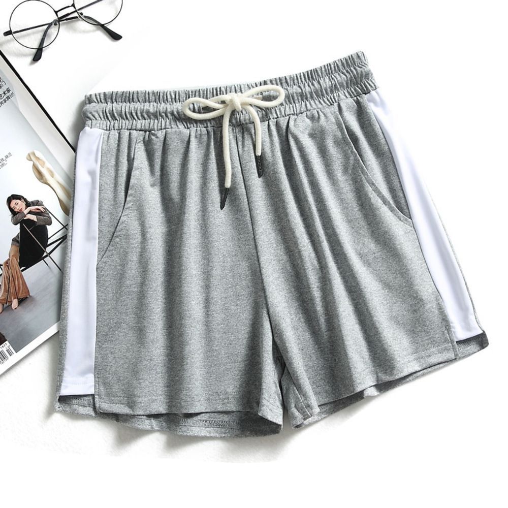 ☆ 그레이 ☆ L ☆ 쇼츠 사이드 라인 쇼츠 YSPANTS 5199 쇼트 팬츠 여성용 쇼트 팬츠 사이드 라인 쇼핑 쇼트 팬츠 하의 팬츠 라운지웨어 댄스 치어 짐 피트니스 요가 스포츠
