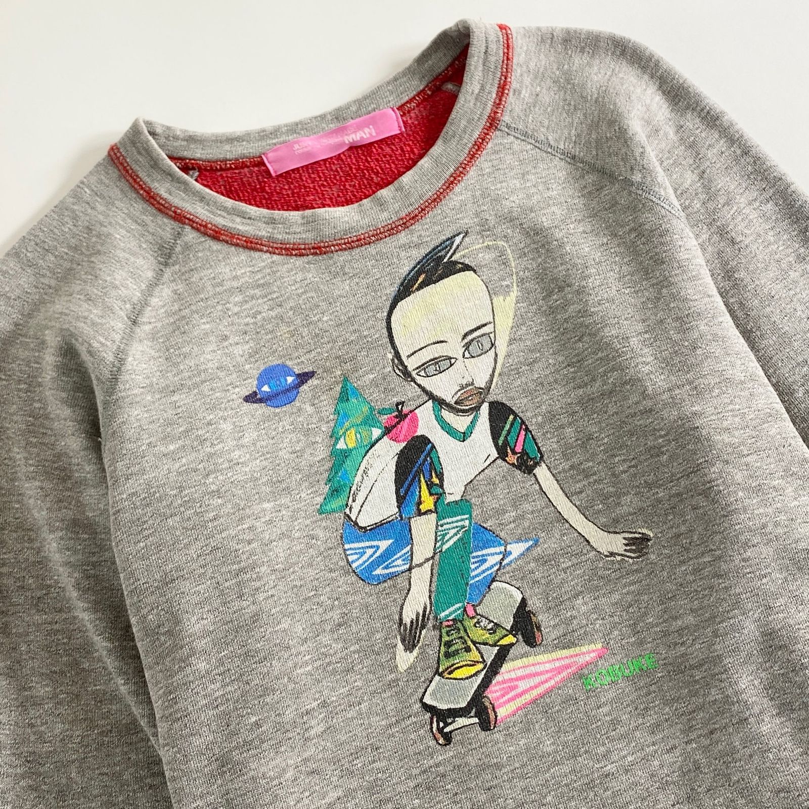 30a28 JUNYA WATANABE MAN COMME des GARCONS ジュンヤワタナベ コムデギャルソン × KOBUKE 古武家賢太郎  スウェットトップ トレーナー グレー - メルカリ