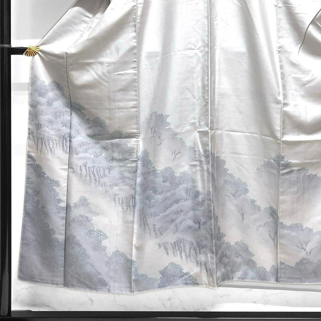 作家もの　付け下げ　紬　刺繍　よろけ縞　抽象模様　十字　着物　113a d 楽天市場】【 未使用 】 特選 紬地 着物 作家物 刺子 刺し子