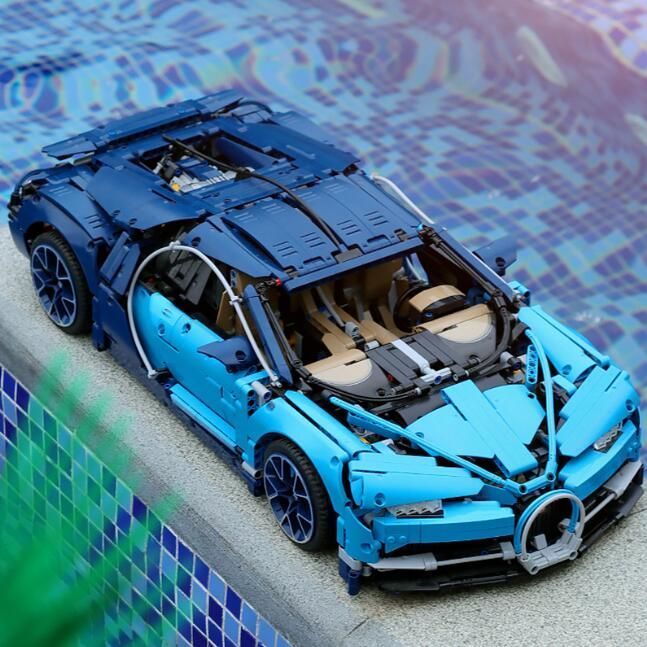 レゴビルディングブロックと互換性がありますブガッティテクニックヴェイロンスポーツカーアセンブリ超難しい1:8大型教育玩具モデルビルディングブロックおもちゃ収納ボックス子供のク
