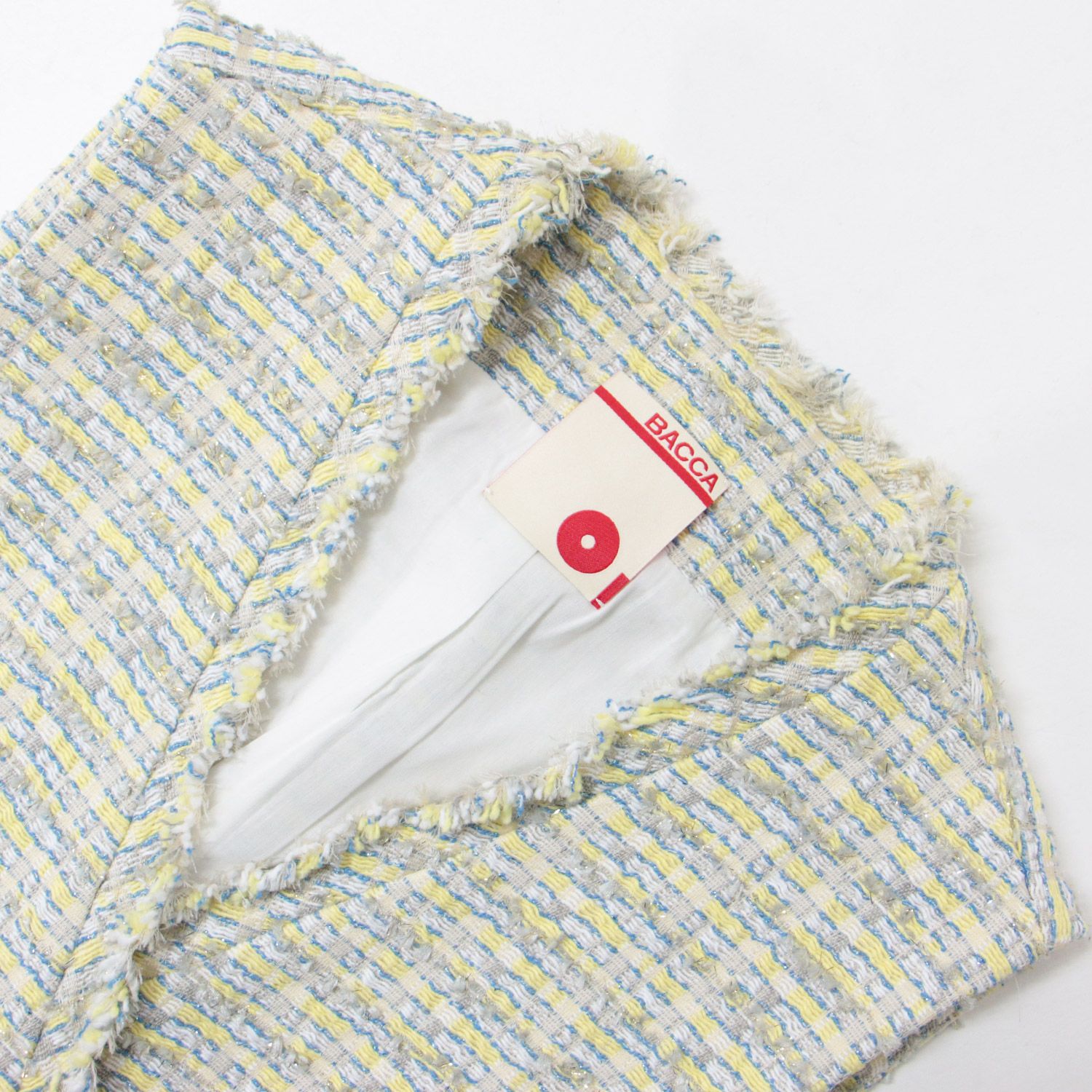BACCA バッカ ベスト ジレ 23春夏 イエロー系 36(9号) Vネック 3B