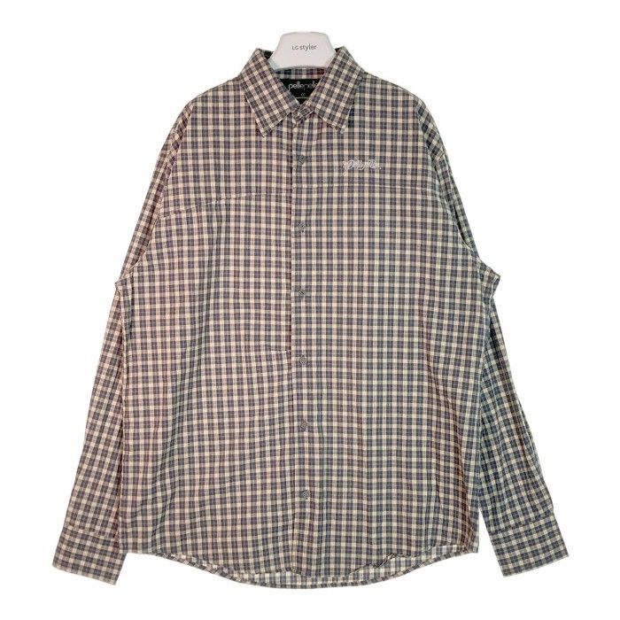 PELLEPELLE チェックシャツ PELLE PELLEペレペレ】半袖シャツ チェック オープンカラー