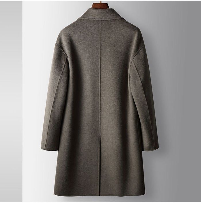 新品未使用⭐︎Reflect 11 日本製上質ウールロングコートチャコールグレー 2024-25 WINTER COLLECTION]ウールタッチシャギーチェスター