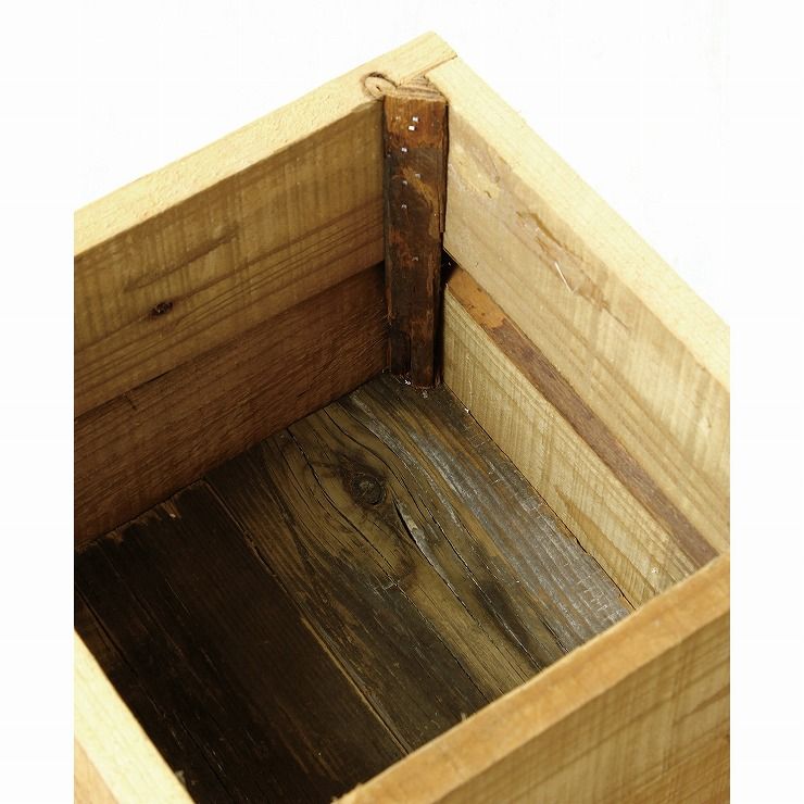 プランター台 おしゃれ インダストリアル スクエアMサイズ スクエアプランターボックススタンド 幅22 奥行22 高さ53.5 木×アイアン 園芸ラック 花台 収納 ラック 棚 代引不可